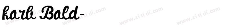 korb Bold字体转换